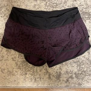 Lululemon purple shorts